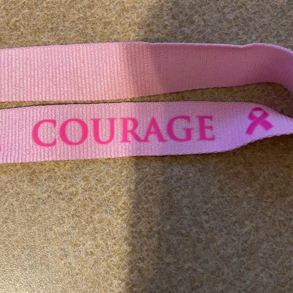 Cancer Awareness With Sayings 1" Wide Lanyard Lobster Claw Clasp 22 Inches NWT - Picture 3 of 6